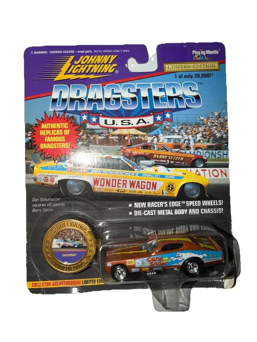 Johnny Lightning Dragsters USA Snowman Gene Snow Series #2 Limited Edition